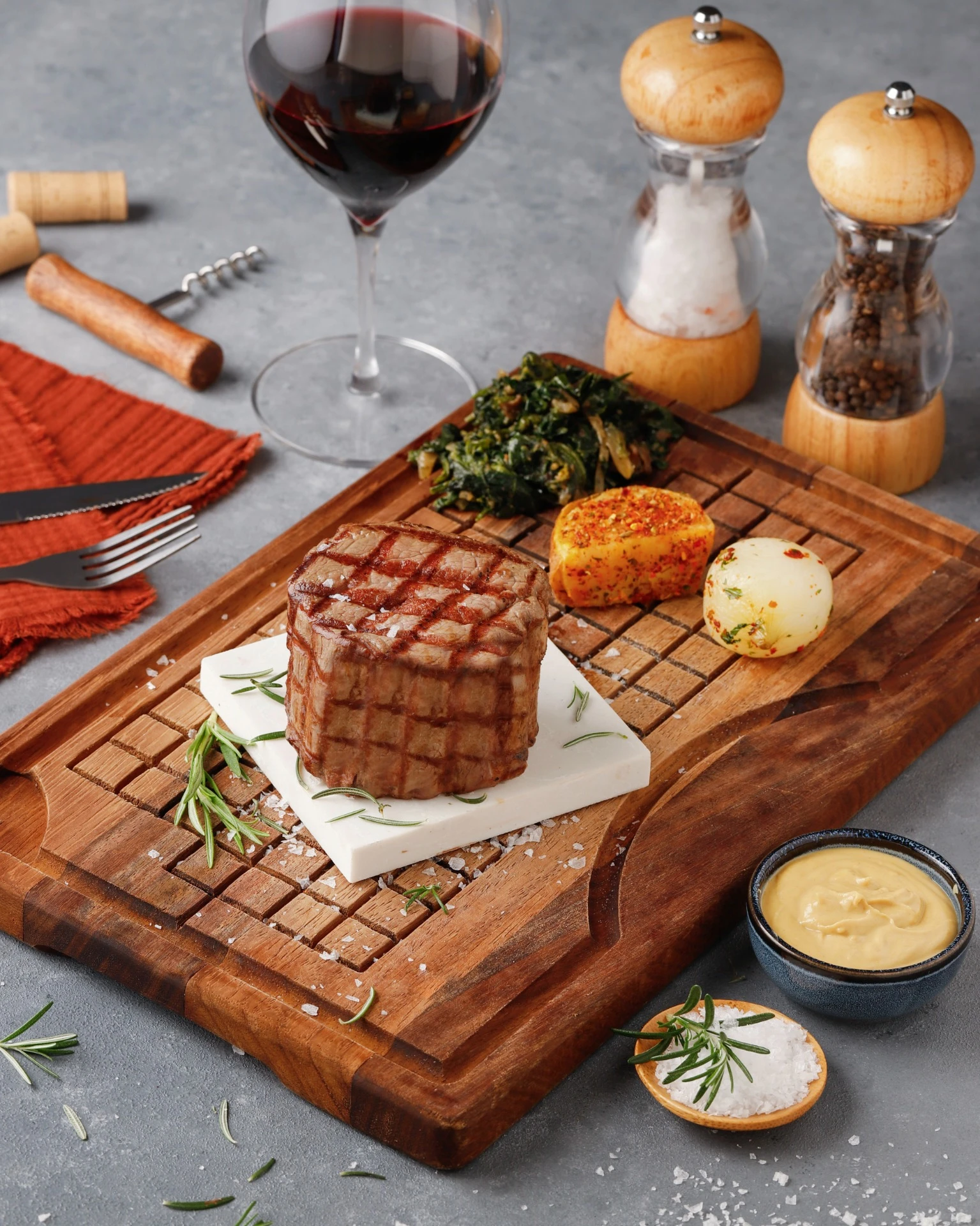 Tomato paste jar flatlay with tomatoes, red pepper and sea salt – Atlanta CPG product photography.